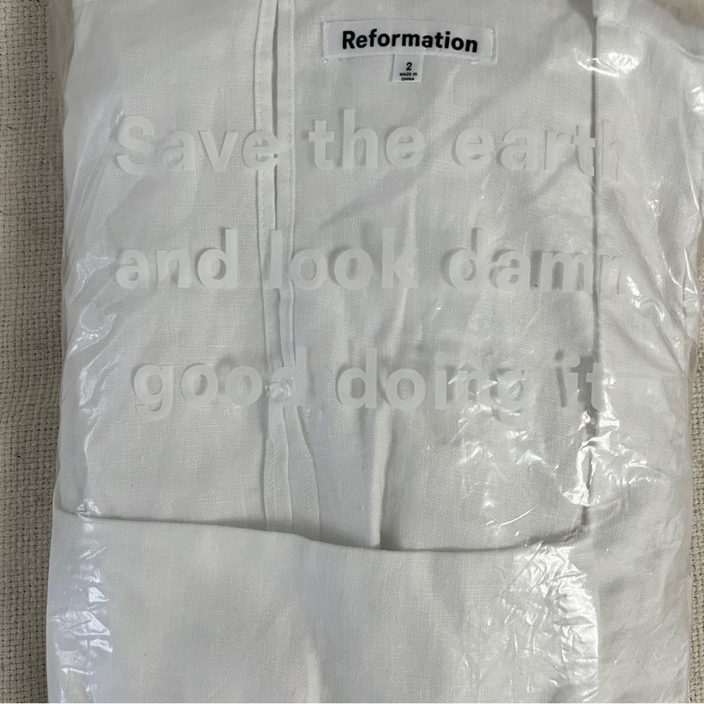Reformation Pacome Linen Dress | NWT | Size 2 - Picture 6 of 7